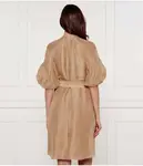 Льняное платье с поясом Marc Cain, бежевый - фото 3