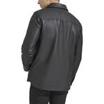 Мужская куртка дальнобойщика Levi's из искусственной кожи на подкладке из шерпы, черный - фото 2