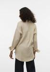 Блуза Vero Moda Button-down blouse, Silver Lining/Beige - фото 3