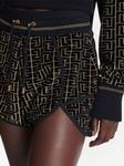 Balmain monogram running shorts, черный - фото 5