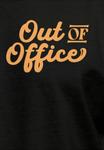 Футболка с принтом BACK OUT OF OFFICE GRAFIK Neverless, черный - фото 6