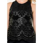 Майка Noa из кожи Shell черного цвета THML - фото 3