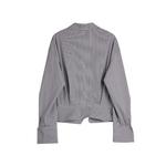 ELLE Рубашка Women's Black White Lapel Moderate - фото 2