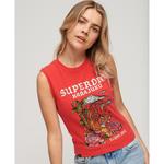 Футболка Superdry Tattoo Rhinestone , красный - фото 4