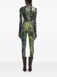 Roberto Cavalli комбинезон с принтом, зеленый - фото 5