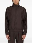 Ferragamo бомбер на молнии, коричневый - фото 3