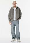 Толстовка PULL&BEAR WASHED BOXY HOODIE, Grey - фото 2