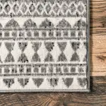 Ковер Catherina Transitional Geometric Area Rug nuLOOM, 81x366 см, серый - фото 6