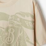 Logo Printed T Shirt Burberry, белый - фото 12