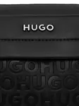 Сумка-мессенджер с тиснёным логотипом Hugo, черный - фото 4
