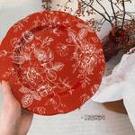 Modengzhufu керамический набор посуды Rose Holiday, 4 предмета: 4 глубоких тарелки 20 см - фото 8