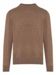 Кашемировый свитер с круглым вырезом Barba, коричневый - фото