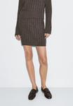 Юбка Massimo Dutti Mini skirt, Mottled Brown - фото