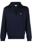 Худи с нашивкой-логотипом Lacoste, синий - фото