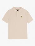 Детская хлопковая поло Lyle & Scott, Beige - фото