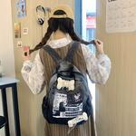 DCLOUD Тканевый рюкзак унисекс черно-синий, Black - фото 3