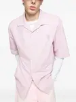 Рубашка с вышивкой Acne Studios, розовый - фото 3