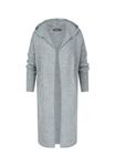 Кардиган Cloud 5ive LONGFORM WITH HOOD, Dark Grey/Grey - фото 7