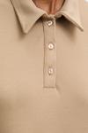 Рубашка-поло Answear.Lab, бежевый - фото 6