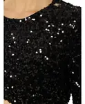 Топ с пайетками Elisabetta Franchi, черный - фото 3