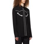 Рубашка в стиле вестерн BALMAIN, черный - фото 5