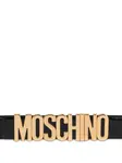 Ремень с пряжкой-логотипом Moschino, черный - фото 3