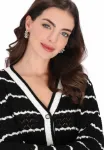 Кардиган Usha, Black White - фото 4