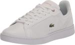 Кроссовки Lacoste Women's Carnaby Legacy, White/Light Pink Trim - фото