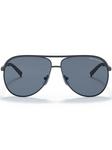 Armani Exchange солнцезащитные очки-пилоты, синий - фото