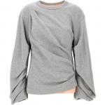 Худи Hamby Twisted DRIES VAN NOTEN, серый - фото