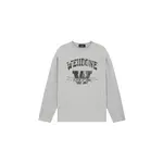 Длинный свитшот с рукавами WE11DONE, серый - фото