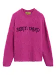 Джемпер с вышитым логотипом Brain Dead, розовый - фото