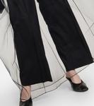 Юбка макси из сетки Acne Studios, черный - фото 5