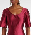 Шелковое платье Collette Markarian, Raspberry - фото 4