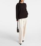 Широкие брюки с высокой талией Róhe, белый - фото 2