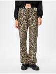Тканевые брюки KOTON, цвет leopardenmuster - фото 3