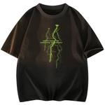 Футболка унисекс Cotton, зеленый/черный - фото 24