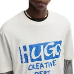 Футболка мужская natural HUGO BOSS, Natural - фото 6