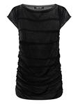 Футболка с рюшами Elena Velez, черный - фото