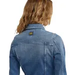 Платье G-Star Pitched long sleeve short, синий - фото 5