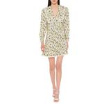 Платье с длинными рукавами женское желтое Miu Miu - фото 3