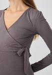 Топ Anna Field MAMA Long sleeved top, Grey - фото 5