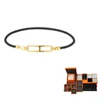 HERMES Кожаные браслеты Unisex Black Gold - фото
