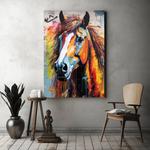 Картина на холсте Hustling Sharks Buntes-Pferd, оранжевый - фото 3