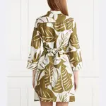 Льняное платье Бесси Marella, хаки - фото 2