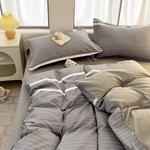 Antarctic Пододеяльник 150х200 см, плотный флис, полосатый серый - фото 8