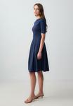 Платье Jimmy Key CREW NECK SHORT SLEEVE MIDI , Dark Blue - фото 5