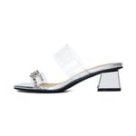 Шлепанцы женские Pt'Son, серебряный - фото