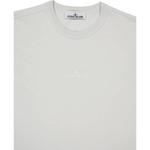 Футболка с вышитым логотипом STONE ISLAND, светло-серый - фото 3