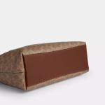 Сумка-тоут Coach Outlet Station из фирменного полотна, золотой/коричневый - фото 5